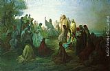 Jesus Prechant Sur La Montagne by Gustave Dore